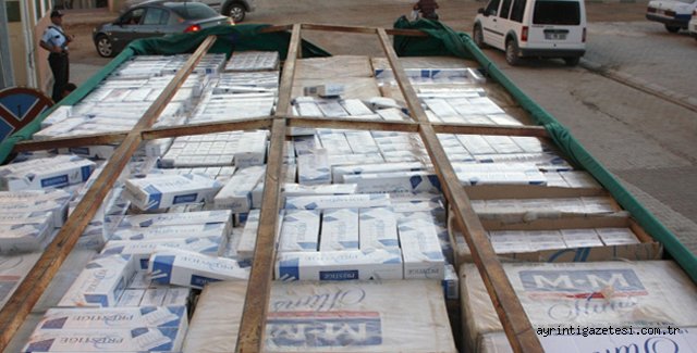 110 bin paket kaçak sigara ele geçirildi