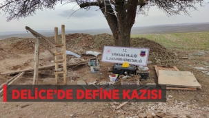 DELİCE'DE DEFİNE KAZISI