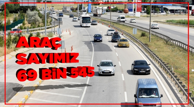 Araç sayımız 69 bin 545 oldu