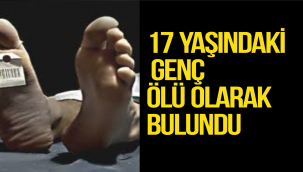 17 Yaşındaki Genç Ölü Olarak Bulundu