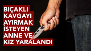 Oğlunun arkadaşıyla bıçaklı kavgasını ayırmak isteyen anne ve kız yaralandı