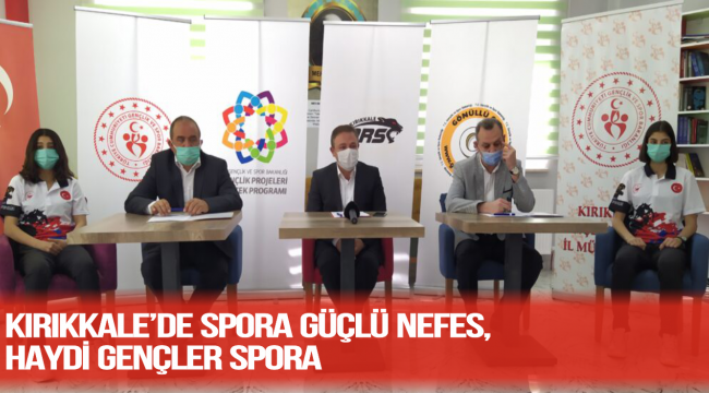 KIRIKKALE'DE SPORA GÜÇLÜ NEFES, HAYDİ GENÇLER SPORA