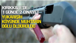 KIRIKKALE'DE BİR GÜNDE 2 CİNAYET