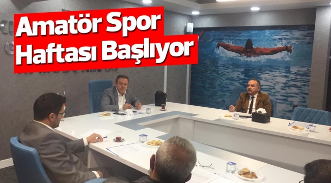 Amatör Spor Haftası Başlıyor