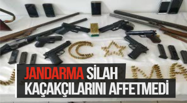 JANDARMA SİLAH KAÇAKÇILARINI AFFETMEDİ