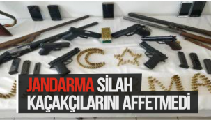 JANDARMA SİLAH KAÇAKÇILARINI AFFETMEDİ