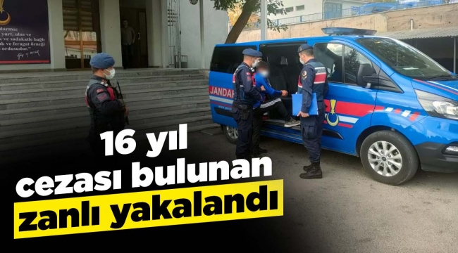 16 yıl cezası bulunan zanlı yakalandı
