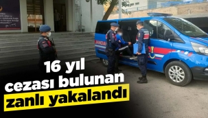 16 yıl cezası bulunan zanlı yakalandı