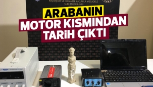 Arabanın motor kısmından tarih çıktı