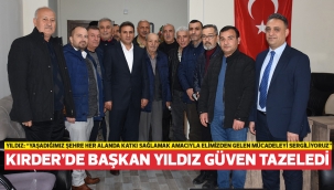 KIRDER'de Başkan Yıldız güven tazeledi