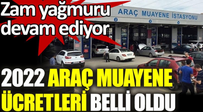 2022 araç muayene ücretleri belli oldu