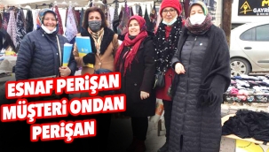 Esnaf perişan, müşteri ondan perişan