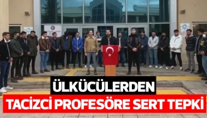 ÜLKÜCÜLERDEN TACİZCİ PROFESÖR SERT TEPKİ