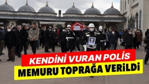 Kendini vuran polis memuru toprağa verildi