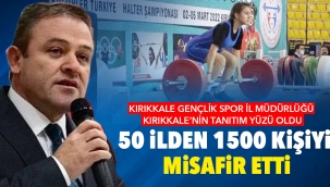 Kırıkkale Gençlik ve Spor İl Müdürlüğü Kırıkkale'nin tanıtım yüzü oldu 50 ilden 1500 kişiyi misafir etti