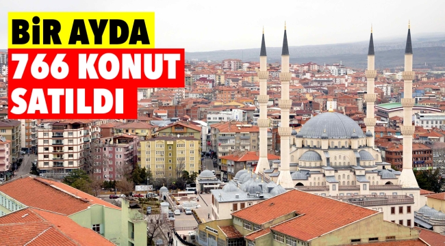 Bir ayda 766 konut satıldı