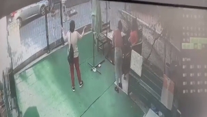 Havlayan köpeğe kızdı camları kırdı