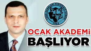 OCAK AKADEMİ BAŞLIYOR