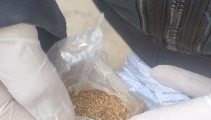 Matkap içine gizlenmiş uyuşturucu bulundu