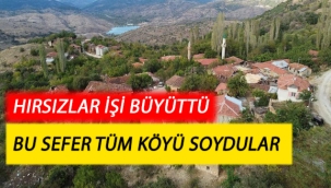 HIRSIZLAR İŞİ BÜYÜTTÜ; BÜTÜN KÖYÜ SOYDULAR