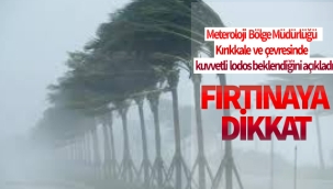 Kırıkkale'de Fırtınaya Dikkat!