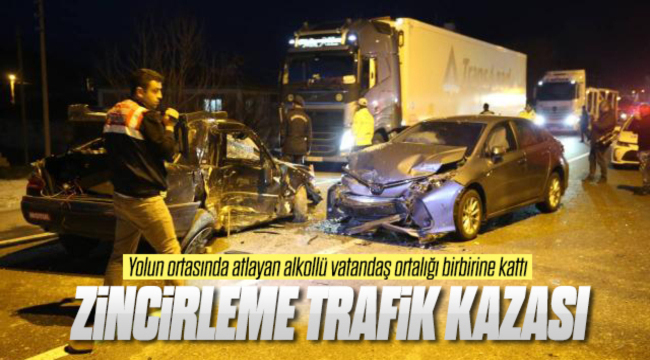 Kırıkkale de zincirleme trafik kazası