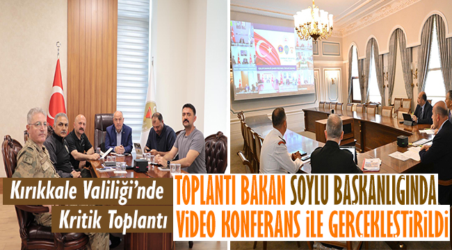 Bakan Soylu, video konferans toplantısı düzenledi