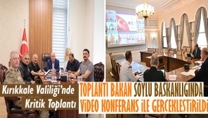 Bakan Soylu, video konferans toplantısı düzenledi