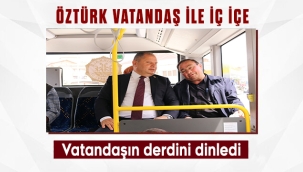 Halil Öztürk otobüste vatandaşı dinledi