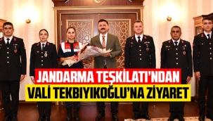 Jandarma Teşkilatı'ndan Vali Tekbıyıoğlu'na ziyaret