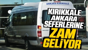 Kırıkkale Ankara arası bilete zam Pazartesi'den itibaren 85TL