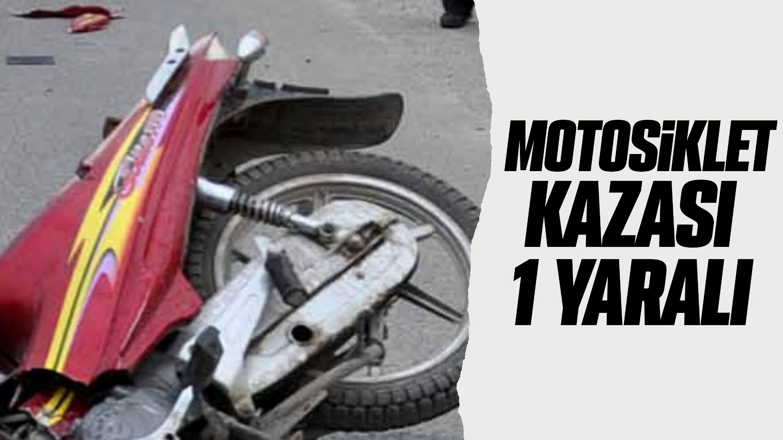 Kırıkkale'de otomobil ile motosiklet kaza yaptı: 1 yaralı