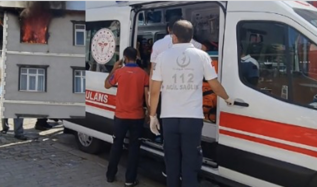 5 KATLI BİNADA YANGIN ÇIKTI