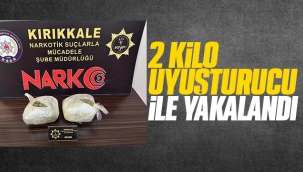 2 kilo uyuşturucu ile yakalandı