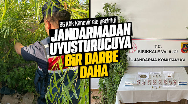 Jandarmadan uyuşturucuya bir darbe daha