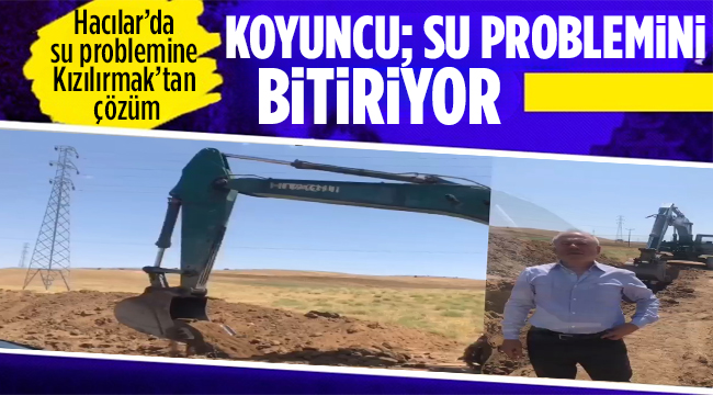 Koyuncu; Su problemini bitiriyor