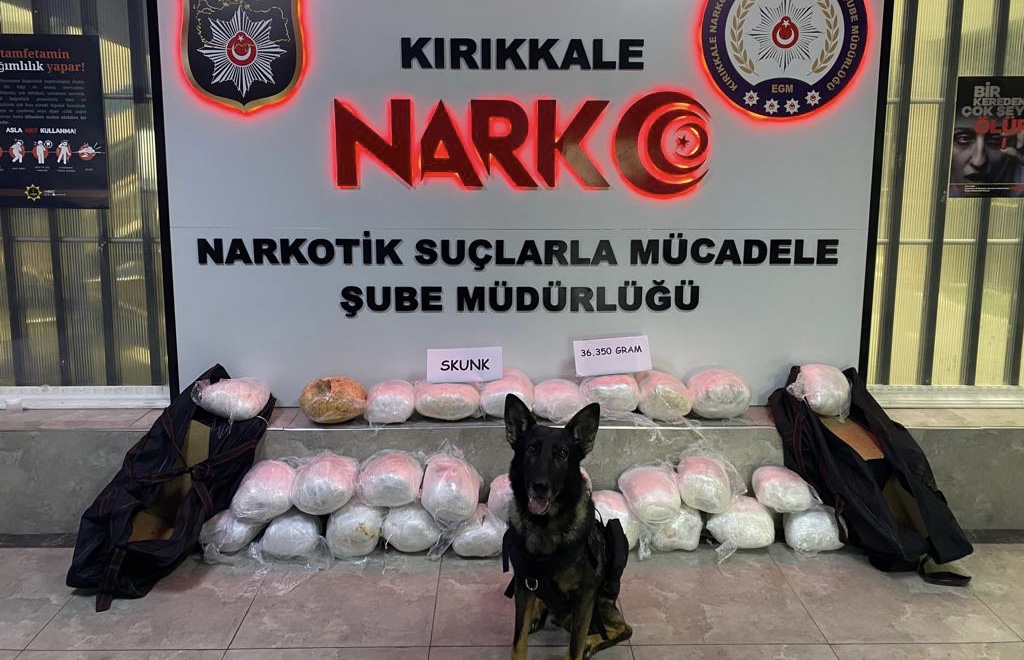 36 Kg uyuşturucu ile yakalandı