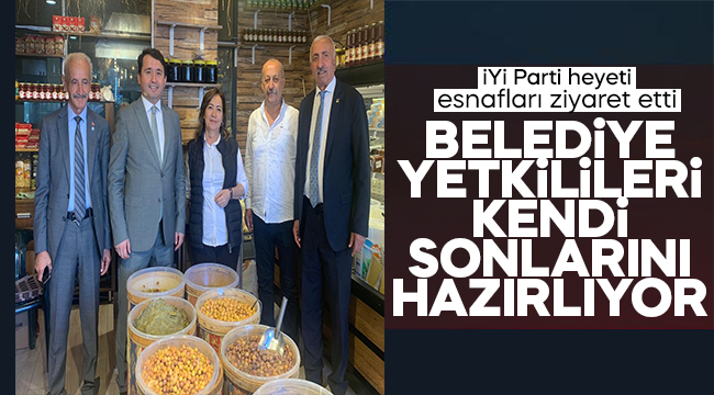 İYİ Parti heyeti esnafları ziyaret etti