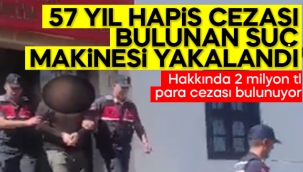 Kırıkkale'de hakkında 57 yıl hapis cezası bulunan şahıs yakalandı