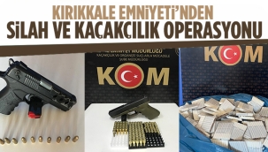 Kırıkkale Emniyeti'nden silah ve kaçakçılık operasyonu
