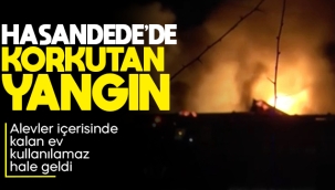 Hasandede'de korkutan yangın