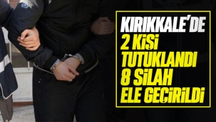 Kırıkkale'de asayiş operasyonu; 2 kişi tutukladı, 8 silah ele geçirildi