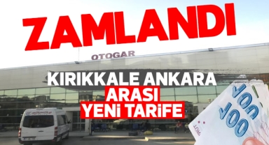 Kırıkkale Ankara bilet fiyatlarına zam!