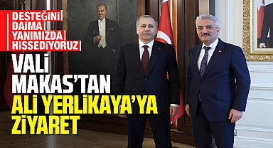 Vali Makas'tan Ali Yerlikaya'ya ziyaret
