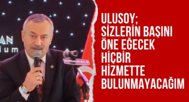 Ulusoy; Cenaze çadırı kaldırmayı vaad edenlerin öngörüsüz olduğu ortaya çıkmıştır
