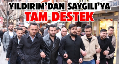 Yıldırım'dan Saygılı'ya tam destek