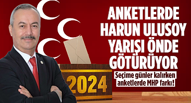 Anketlerde Harun Ulusoy yarışı önde götürüyor!