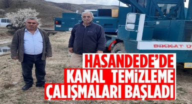 Hasandede'de kanal temizleme çalışmaları başladı