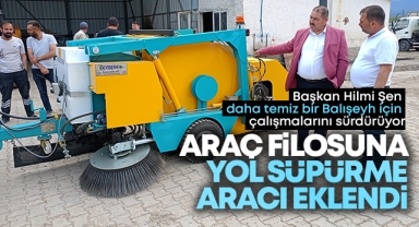 Balışeyh'te araç filosuna yol süpürme aracı eklendi