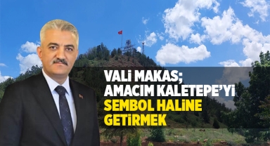 Vali Makas; Amacım Kaletepe'yi sembol haline getirmek